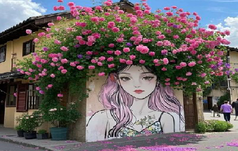 洛宁怎么设计网红打卡墙绘