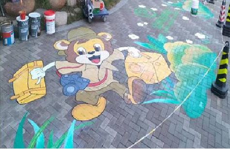 洛宁夏季画地面彩绘会遇到的问题