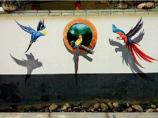 洛宁视觉错位-3D墙绘设计