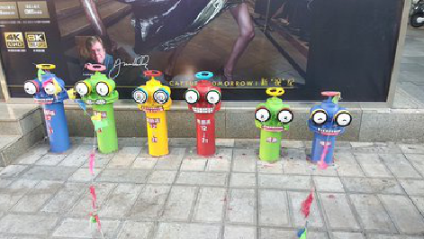 洛宁商业区彩绘