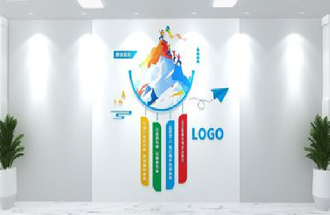 洛宁公司企业形象墙的工艺材料有哪些？