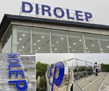 洛宁楼顶发光字安装的注意事项。